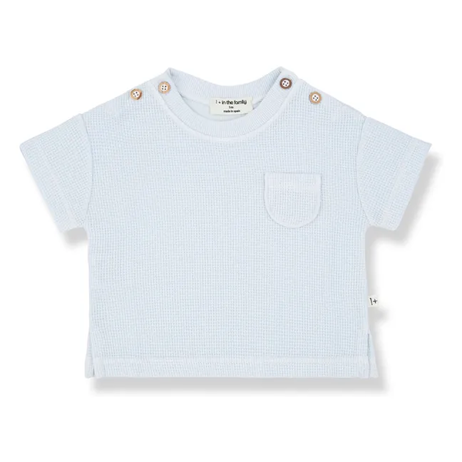 Delion Waffel T-Shirt | Blassblau