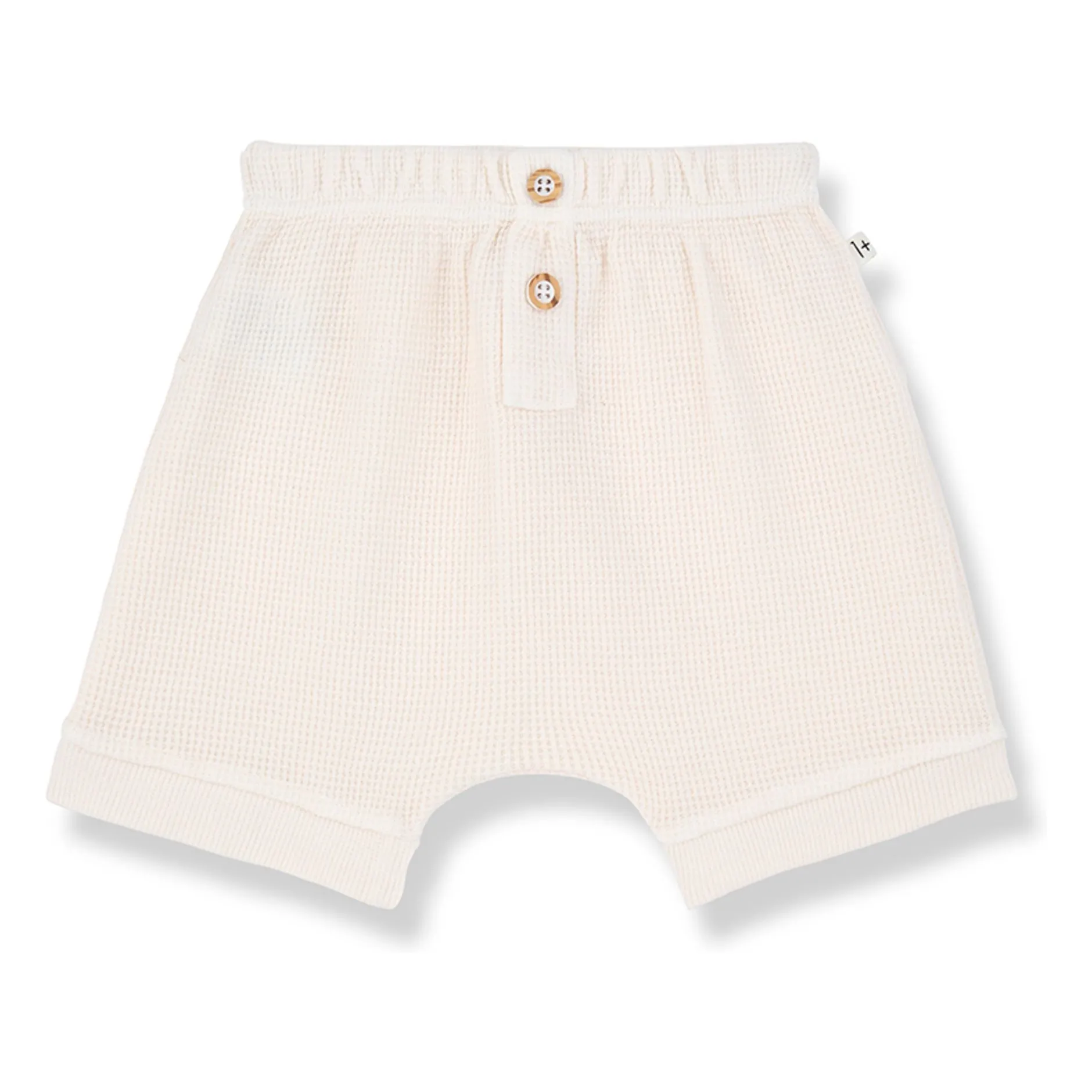 1+ In The Family Ecru Sime Waffle Short
