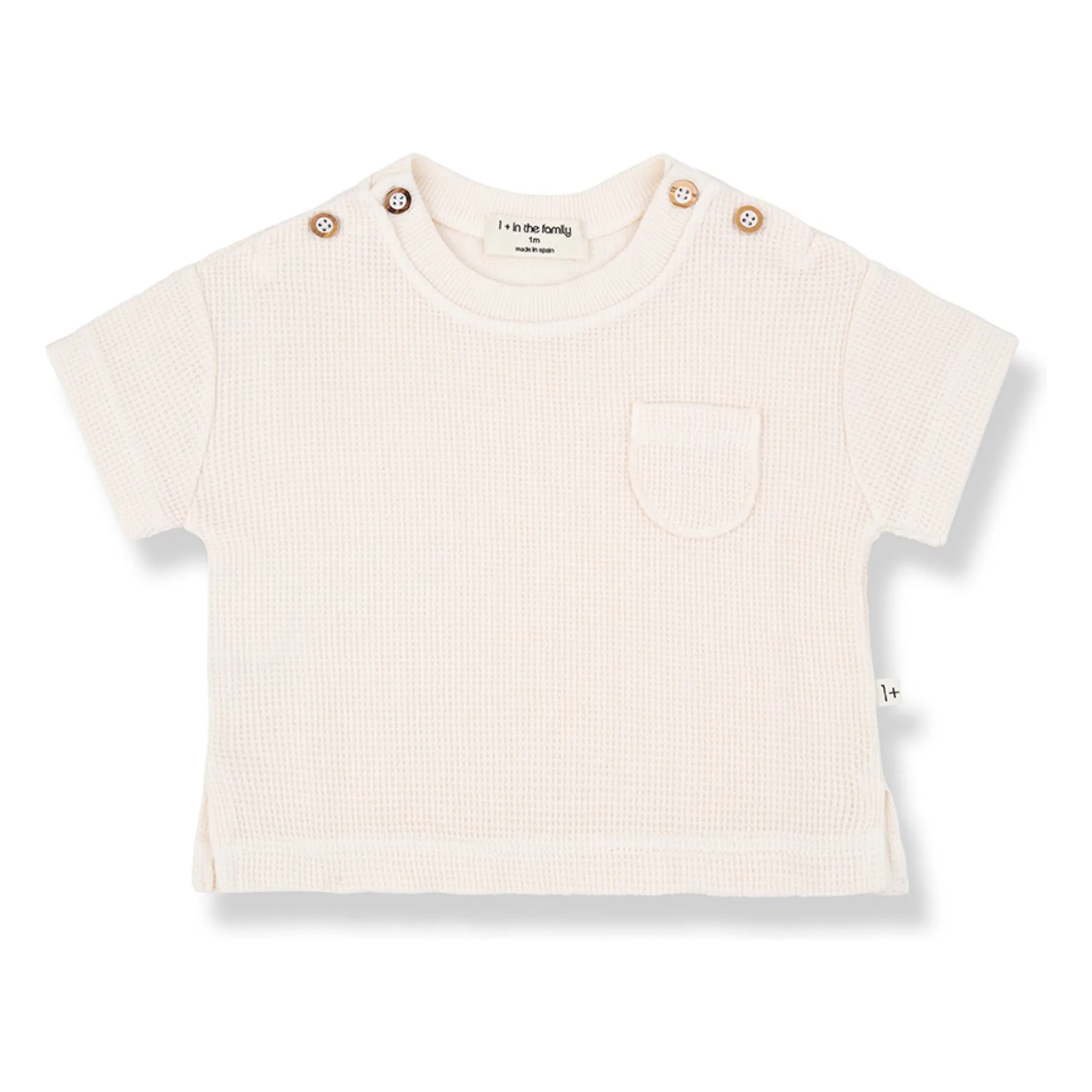 1+ In The Family Ecru Delion Waffle T-Shirt