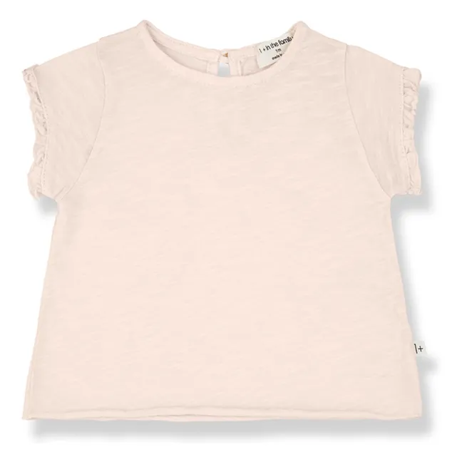 T-shirt Esparta Chiné | Beige rosé