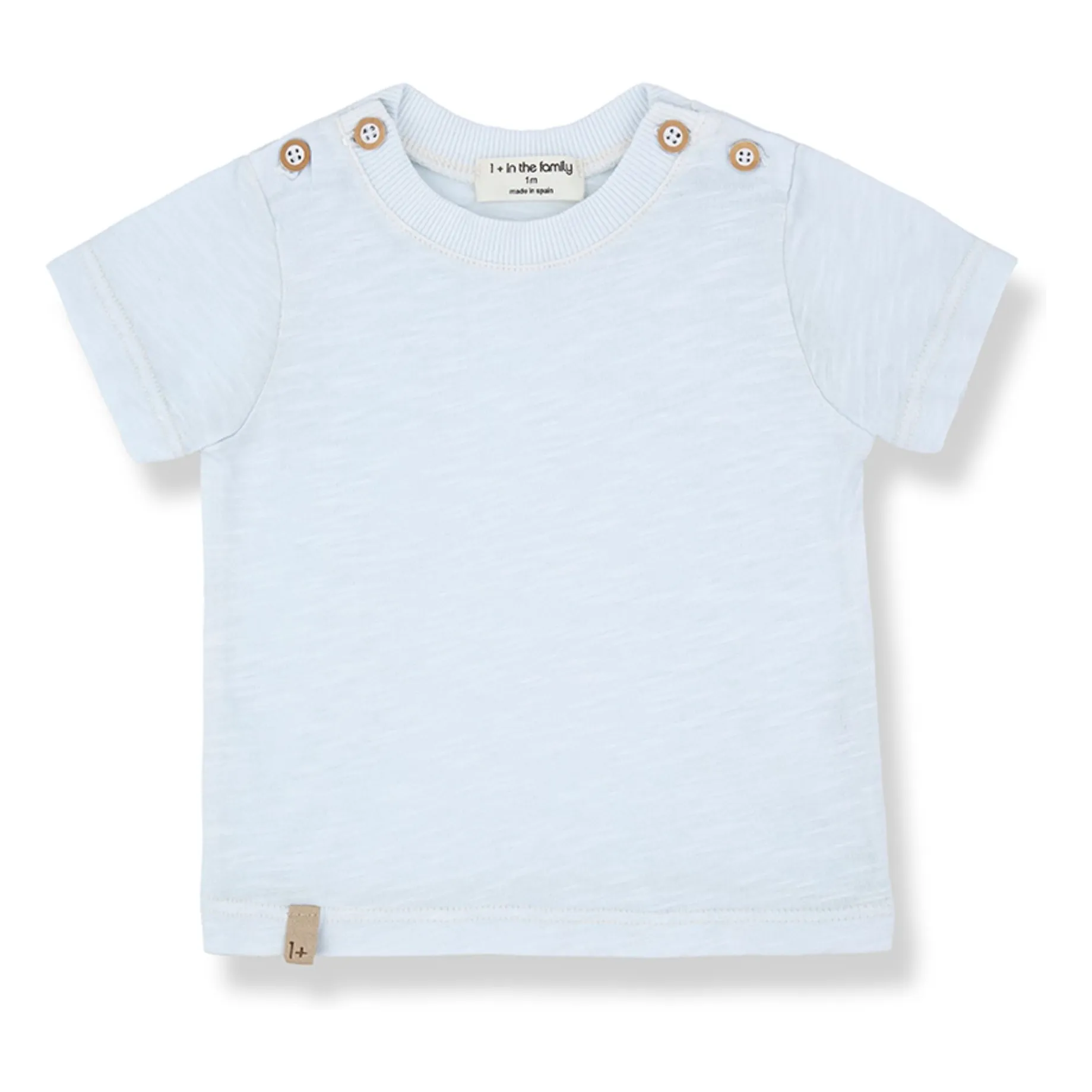1+ In The Family Pale Blue Kamari Chiné T-Shirt