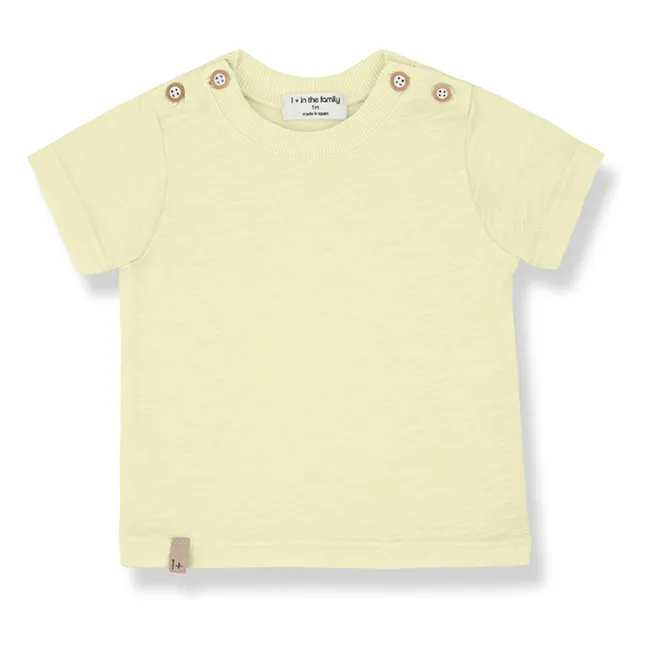 T-shirt Kamari Chiné | Jaune pâle