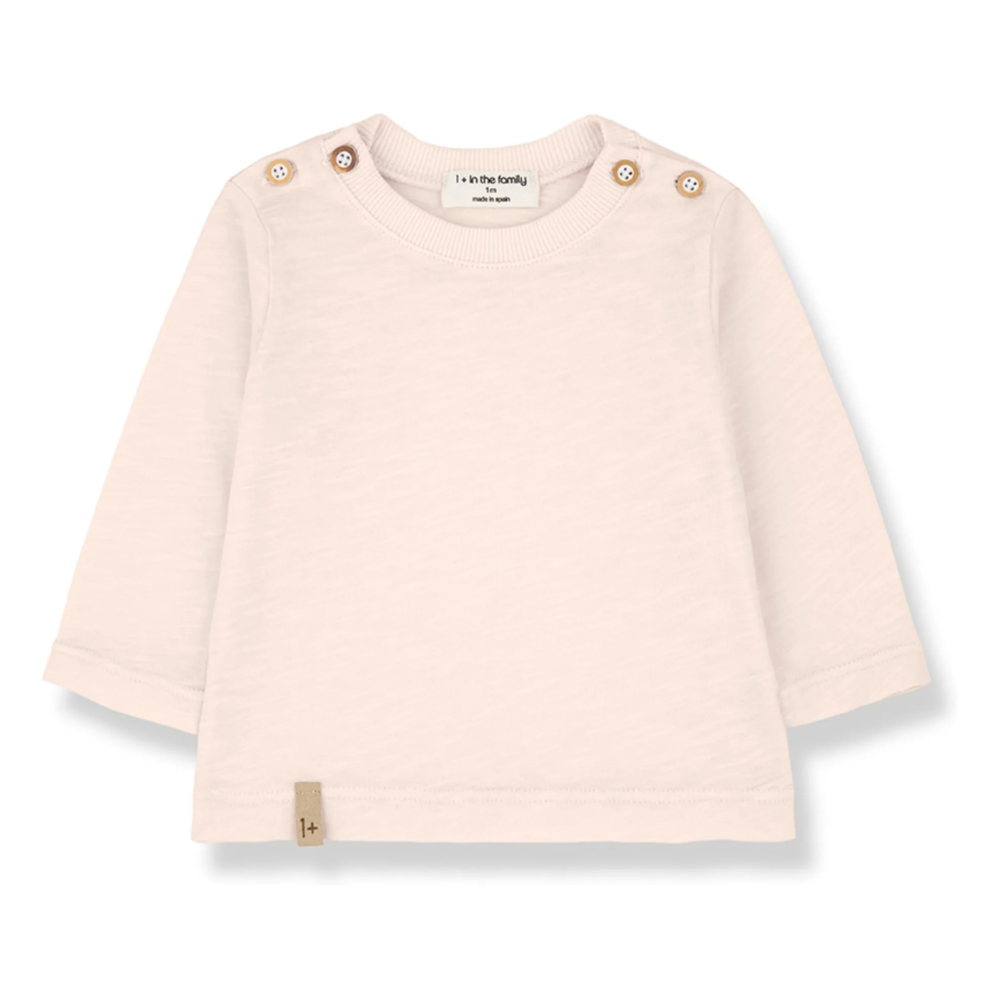 1+ In The Family Beige Pink Andros Chiné T-Shirt