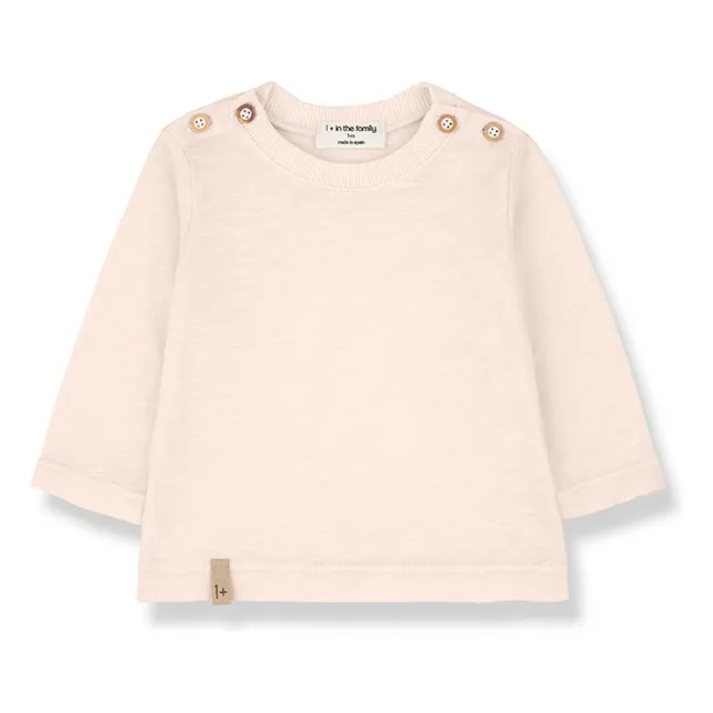 Camiseta Andros Chiné | Beige rosado