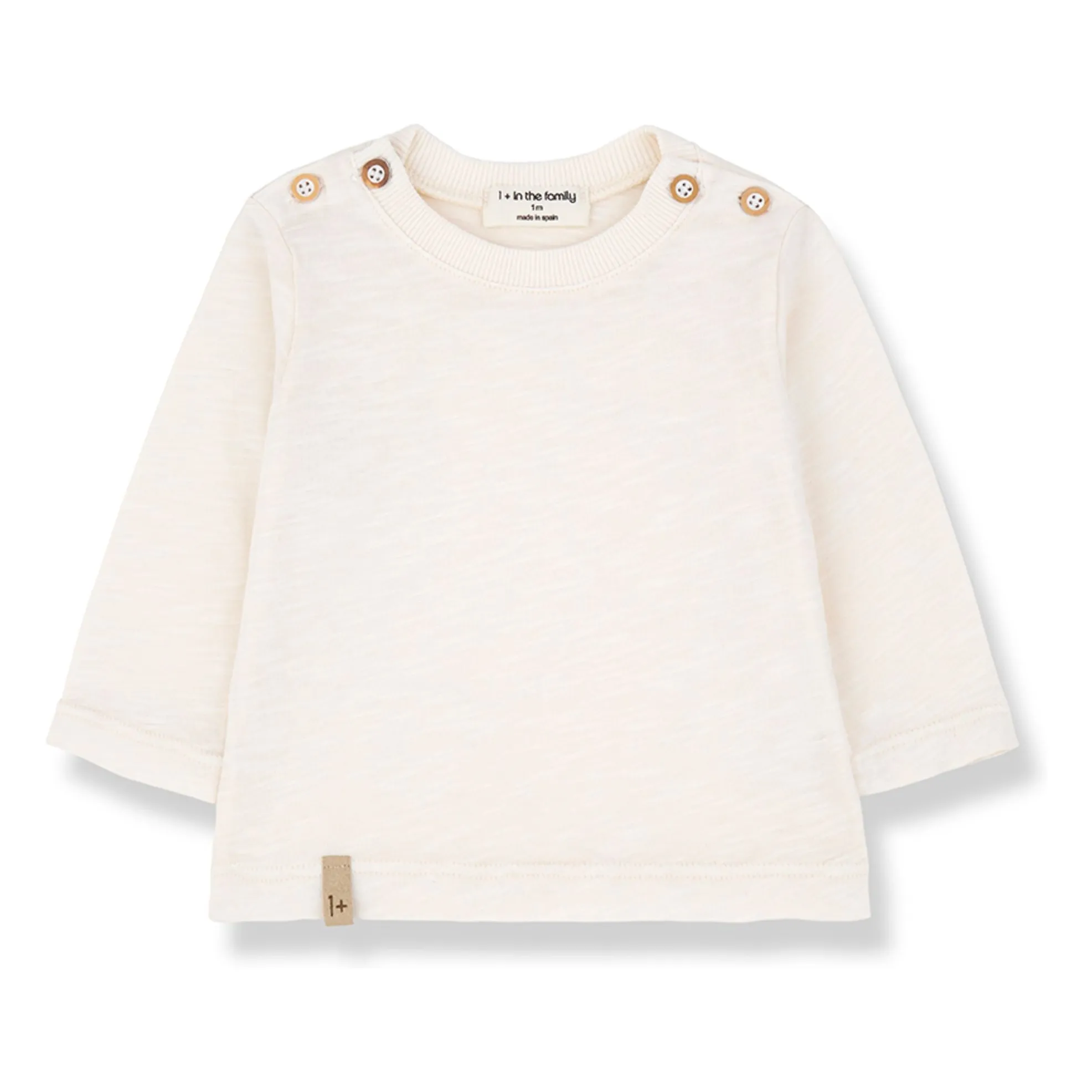 1+ In The Family Ecru Andros Chiné T-Shirt