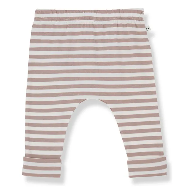 Striped Saul Legging | Taupe brown