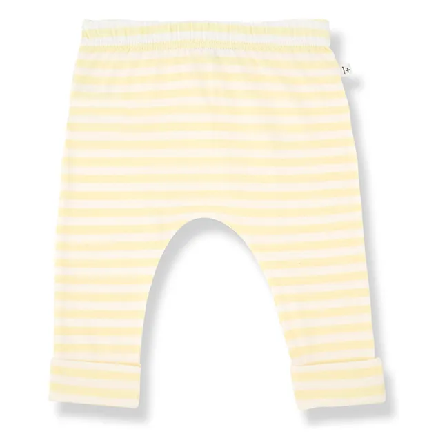 Striped Saul Legging | Pale yellow