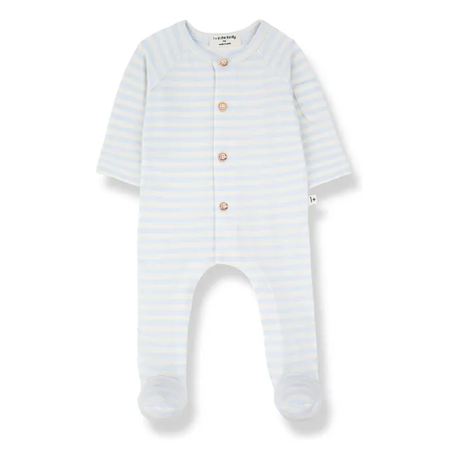 Pijama de rayas Felip | Azul Pálido
