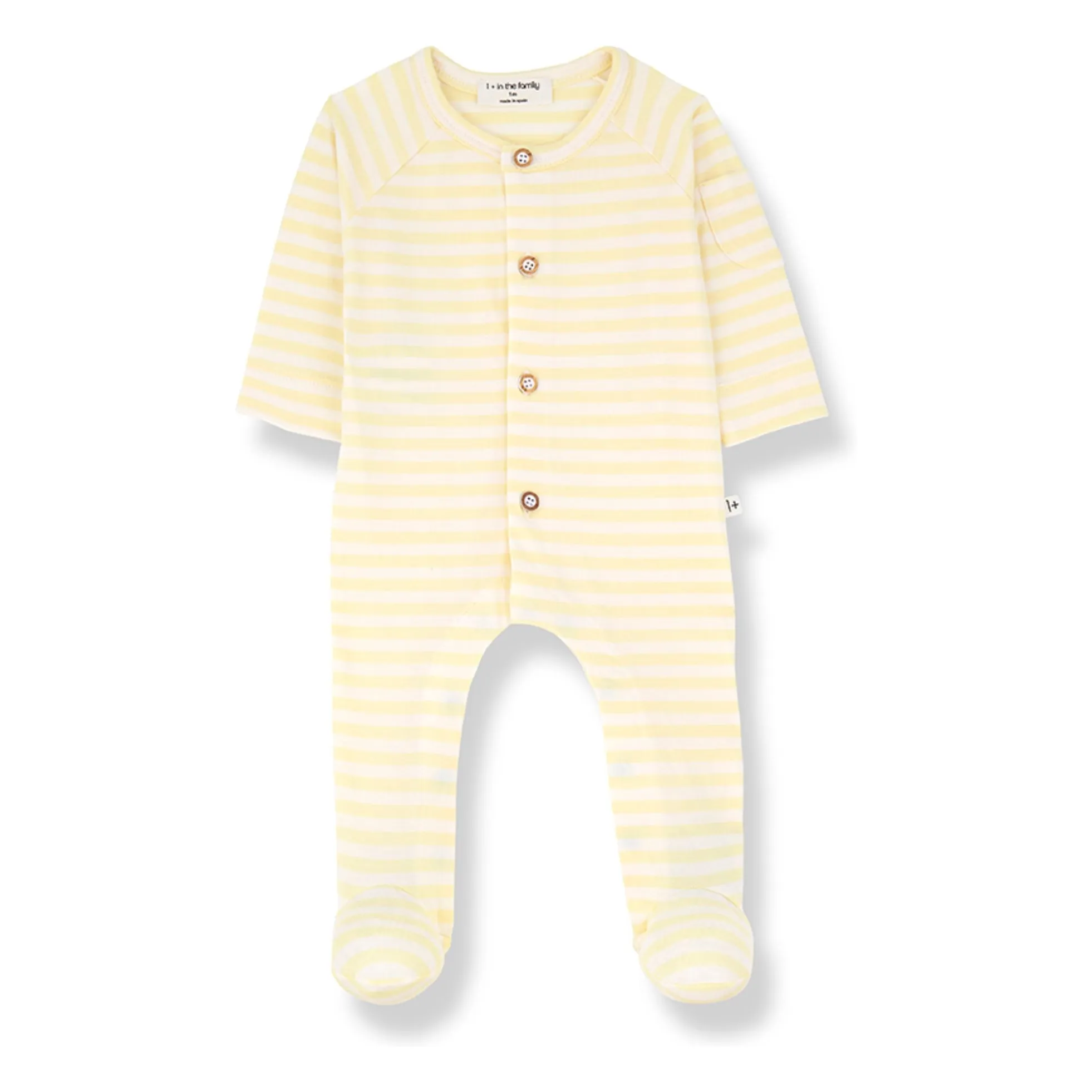 1+ In The Family Pale Yellow Felip Striped Pyjamas