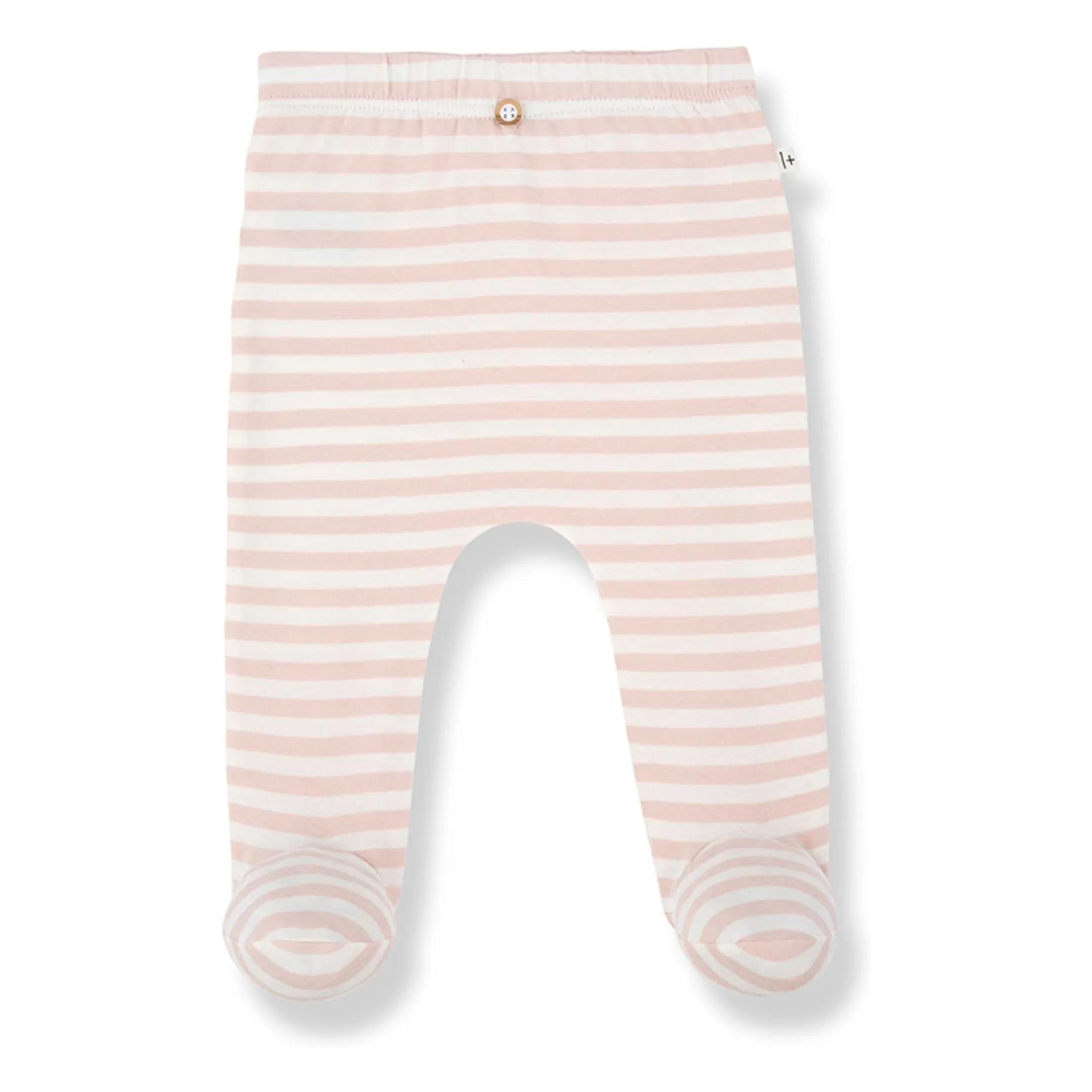 1+ In The Family Beige Pink Striped Ros Tights