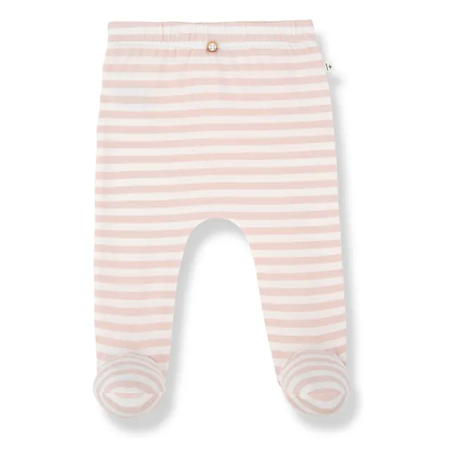 Leotardos Ros a rayas | Beige rosado