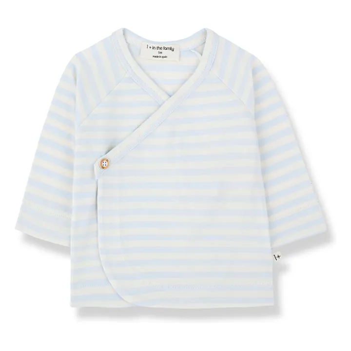 Camiseta de rayas Idara | Azul Pálido- Imagen del producto n°0