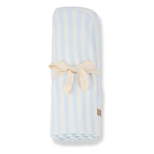 Striped Betta blanket | Pale blue