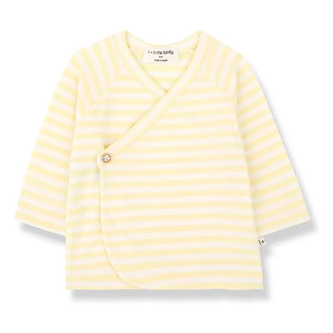 Idara Striped T-shirt | Pale yellow