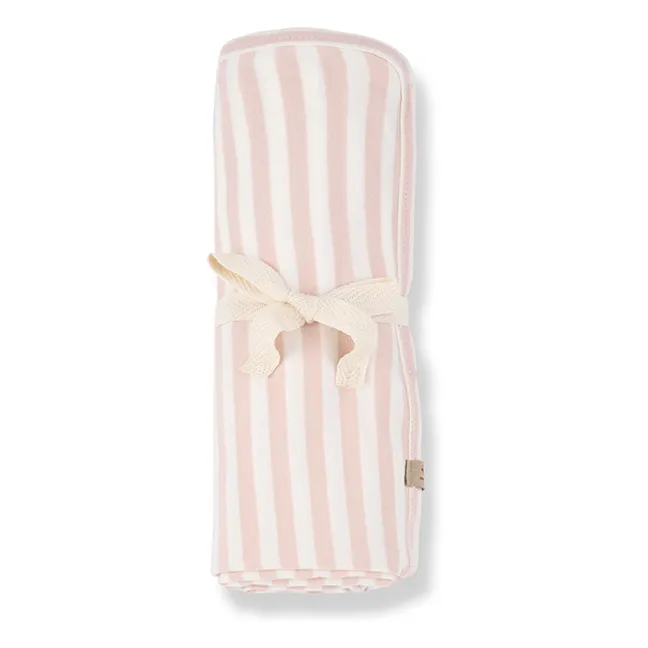 Manta Betta a rayas | Beige rosado