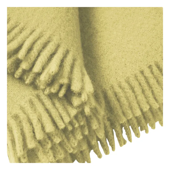 Plaid en mohair Cloud | Vert pâle- Image produit n°2