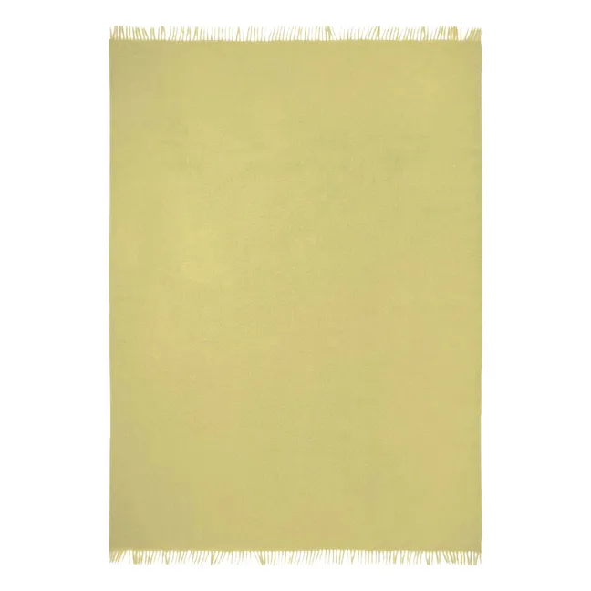 Plaid en mohair Cloud | Vert pâle