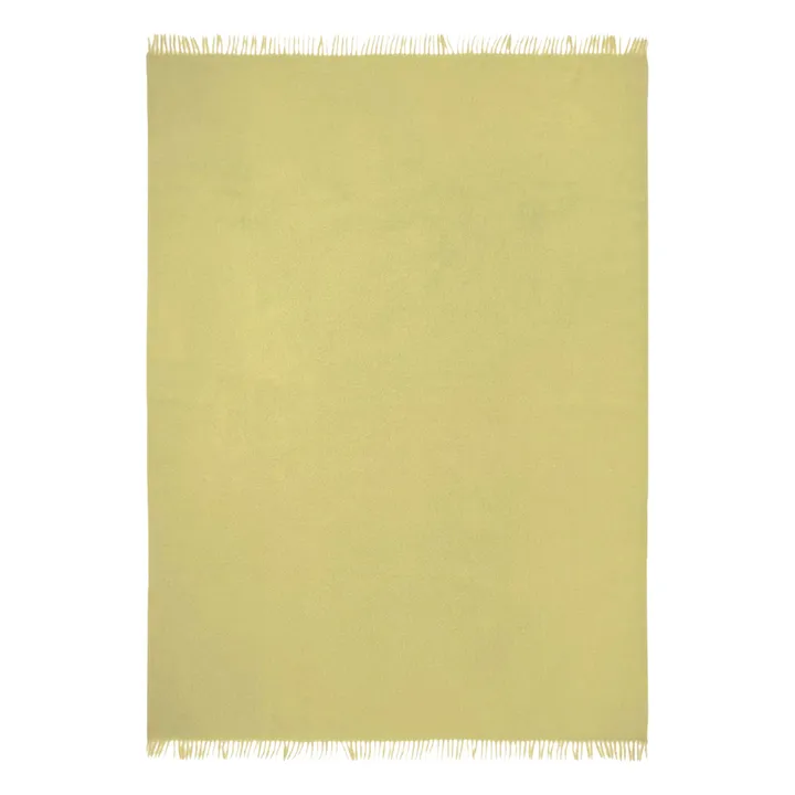 Plaid en mohair Cloud | Vert pâle- Image produit n°1