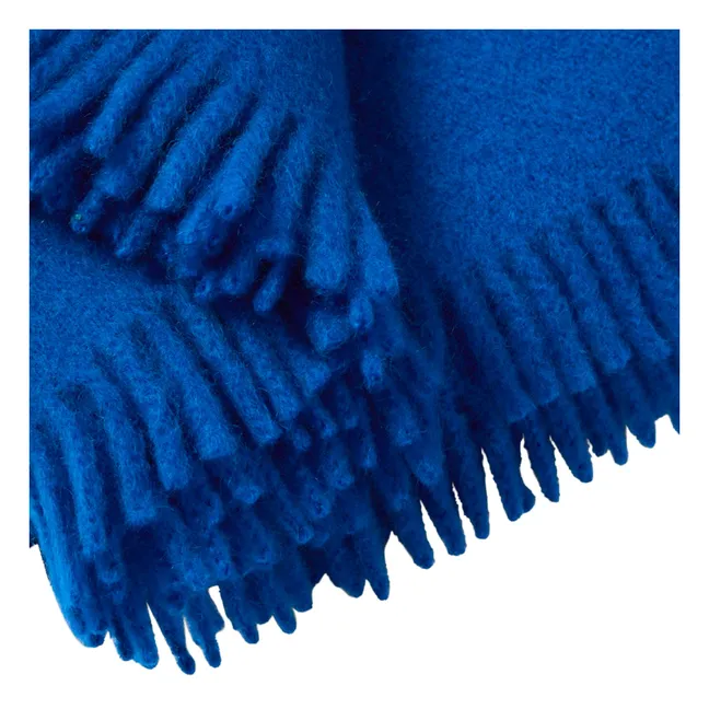 Coperta in mohair Cloud | Cobalto