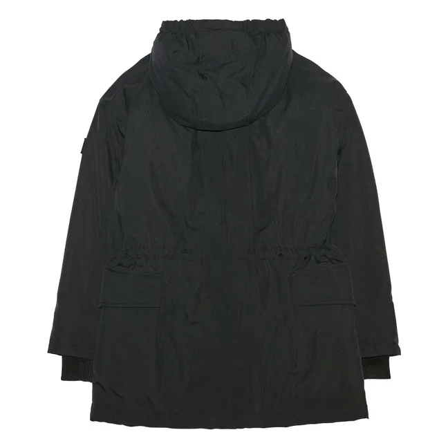 Parka Doublée Zebra Fibres Recyclées | Noir