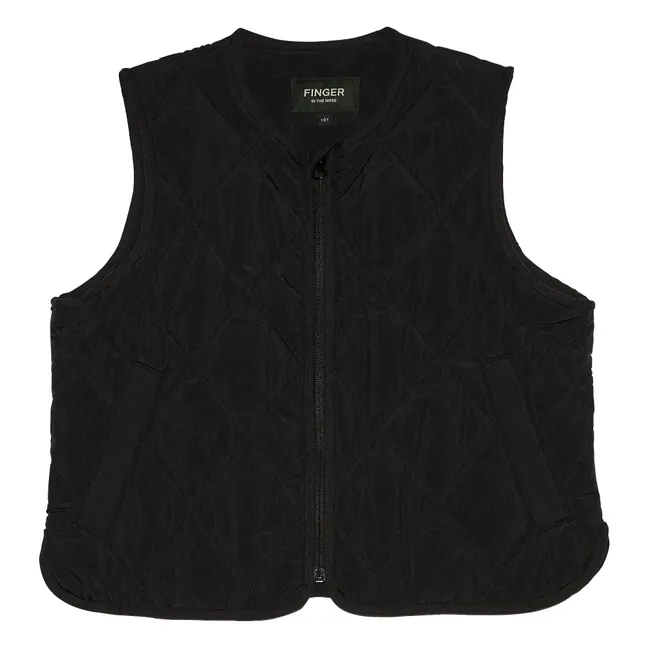 Veste Sans Manches Matelassée Tara | Noir