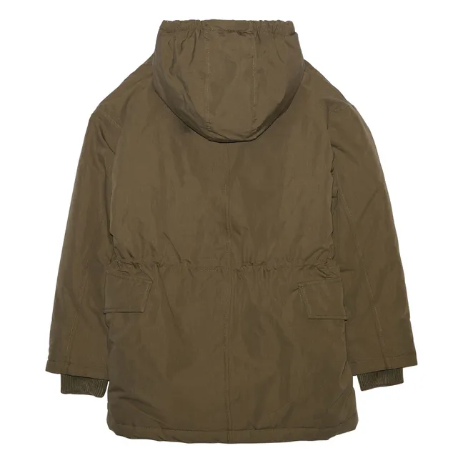 Parka con forro de búho | Verde Kaki