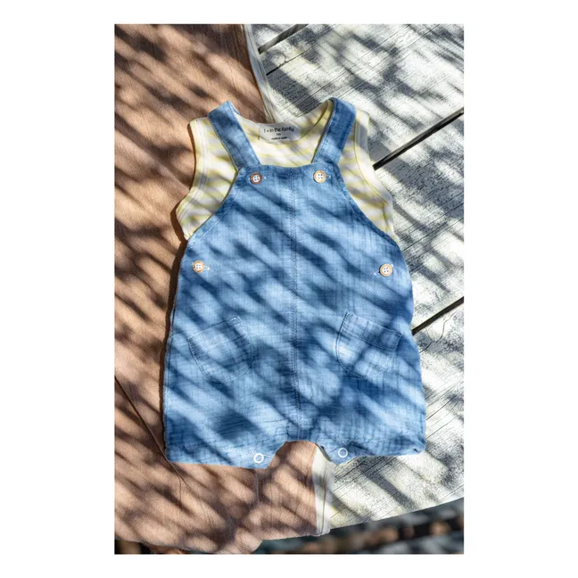 Skiros Denim Playsuit | Light Blue