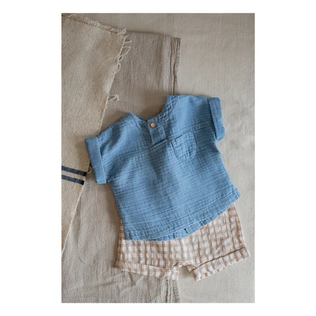 Denim T-Shirt Bodrum | Hellblau