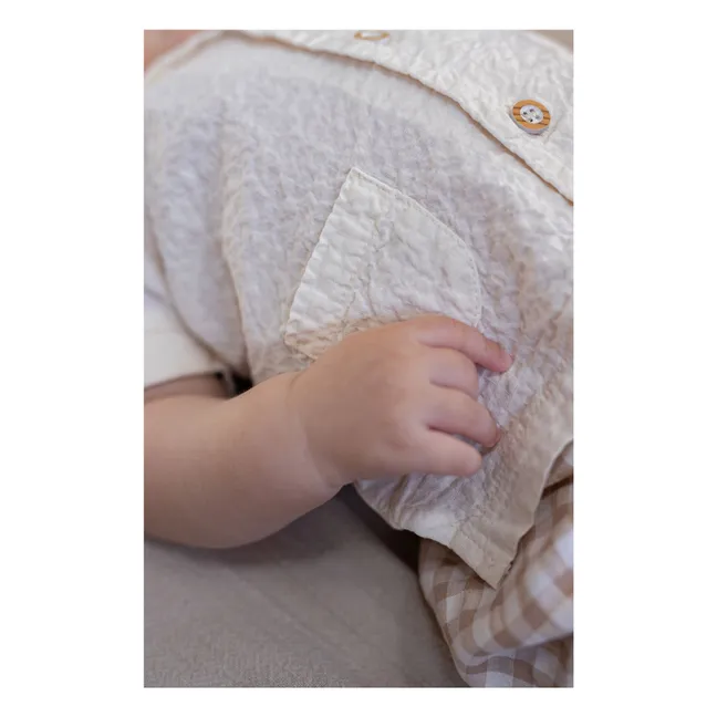 Corinto Seersucker-Hemd | Seidenfarben