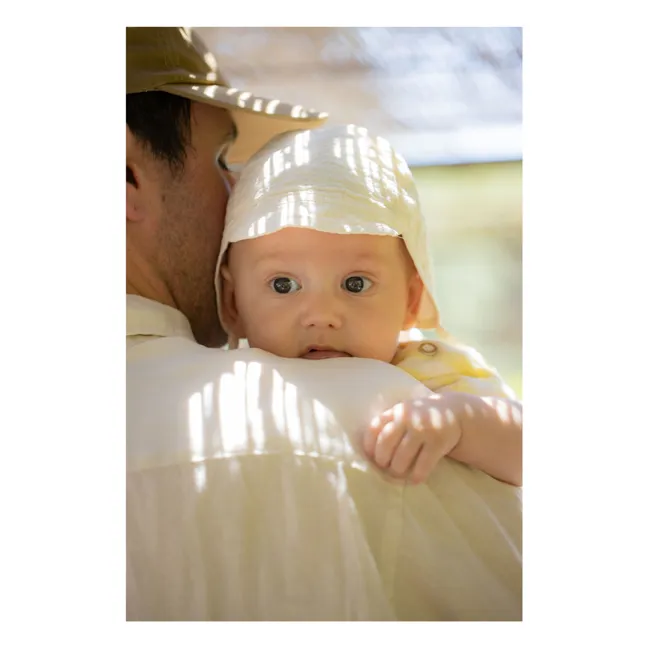 Casquette Pirgos Seersucker | Ecru