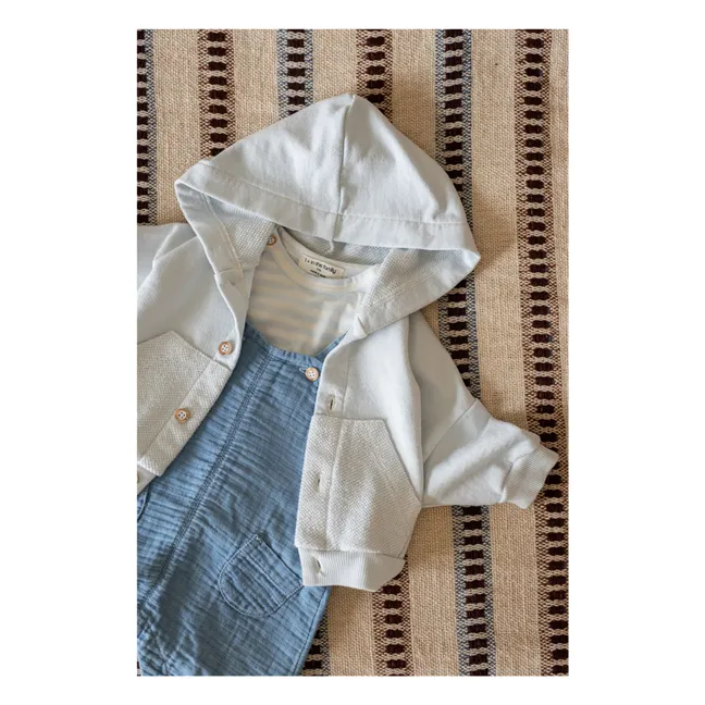 Chaqueta con capucha Naxos Fleece | Azul Pálido