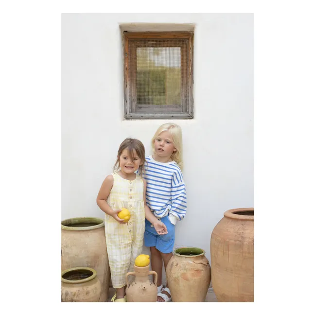 Sweat Marroig Rayé | Bleu ciel