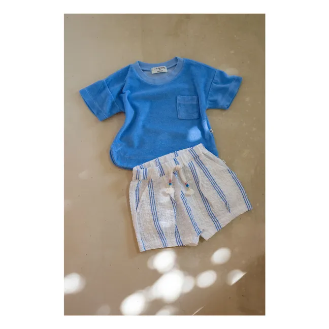 Conca Striped Bermuda Shorts | Light blue