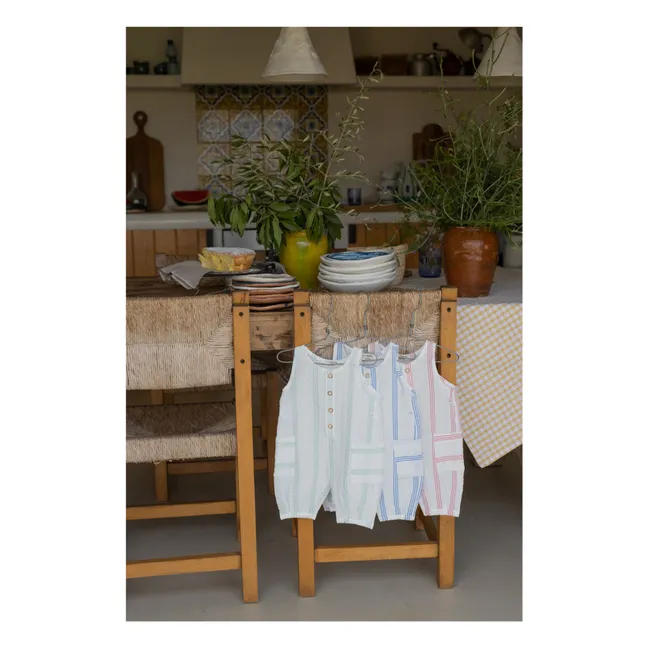 Montjoi striped jumpsuit | Light blue