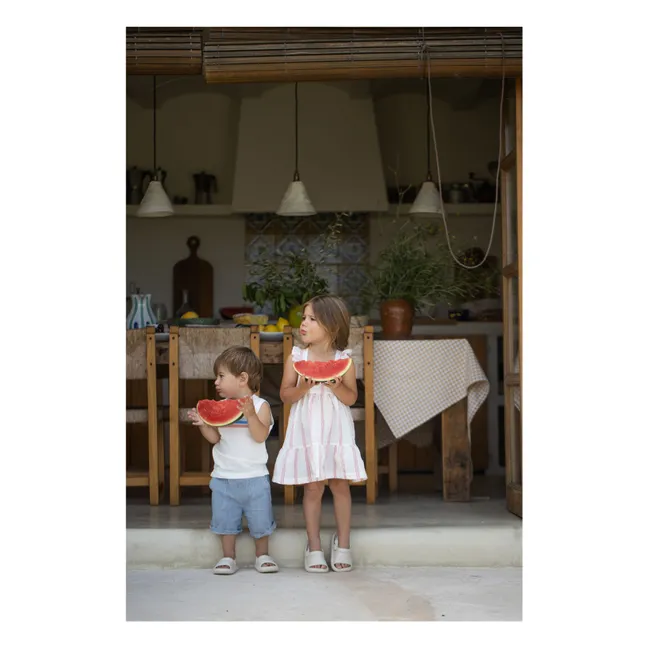 Camiseta de tirantes a rayas Binibeca | Blanco