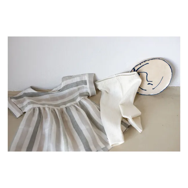 Legging Côtelé Sina  | Blanc