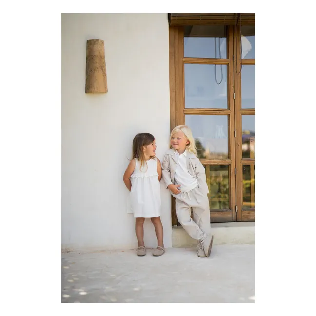 Robe Brodée Cadaques  | Blanc