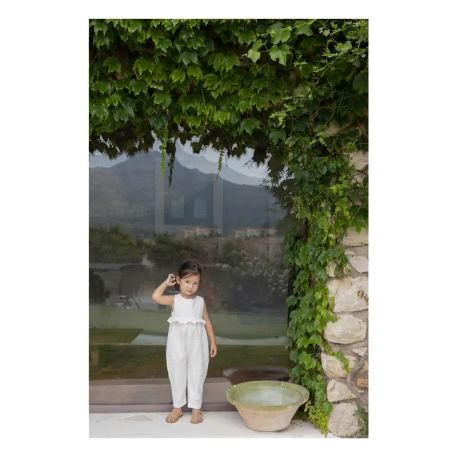 Peto bordado Siurana  | Blanco