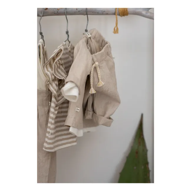 Castell Linen Pants | Beige