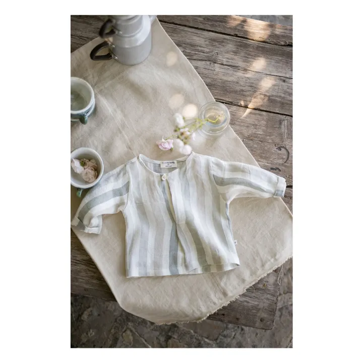 Casavells Camisa de rayas de lino | Crudo- Imagen del producto n°2