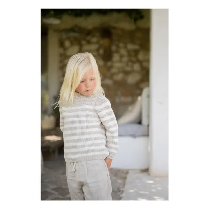 Xaloc Linen Sweater | Beige- Product image n°1
