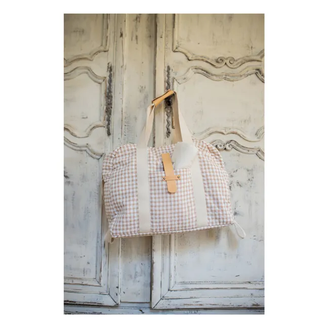 Vichy Maternity Bag | Taupe brown