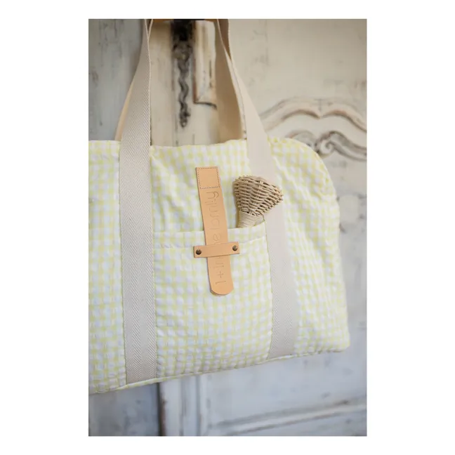 Sac Maternité Vichy | Jaune pâle