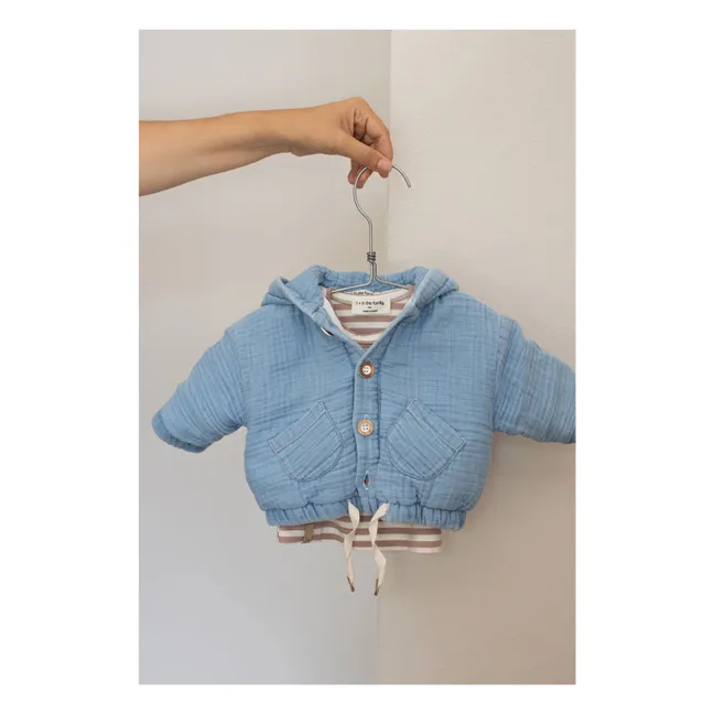 Blouson Capuche Denim Imbros | Bleu Clair