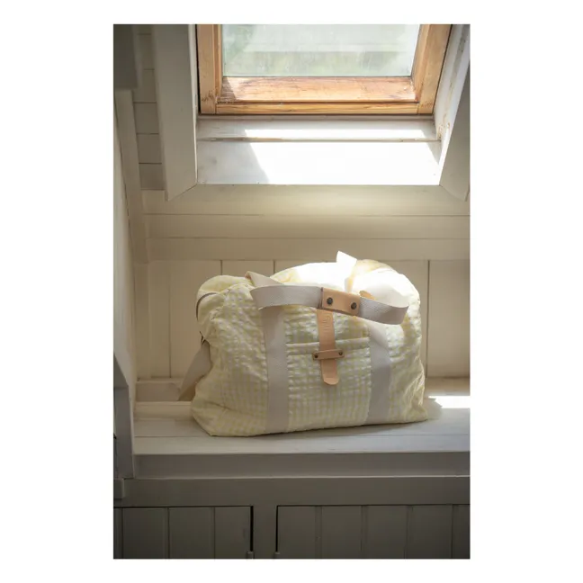 Sac Maternité Vichy | Jaune pâle