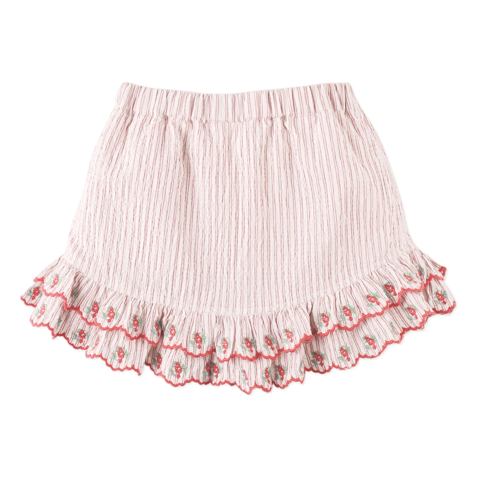Jupe Short Remi Brodée | Rouge- Image produit n°4