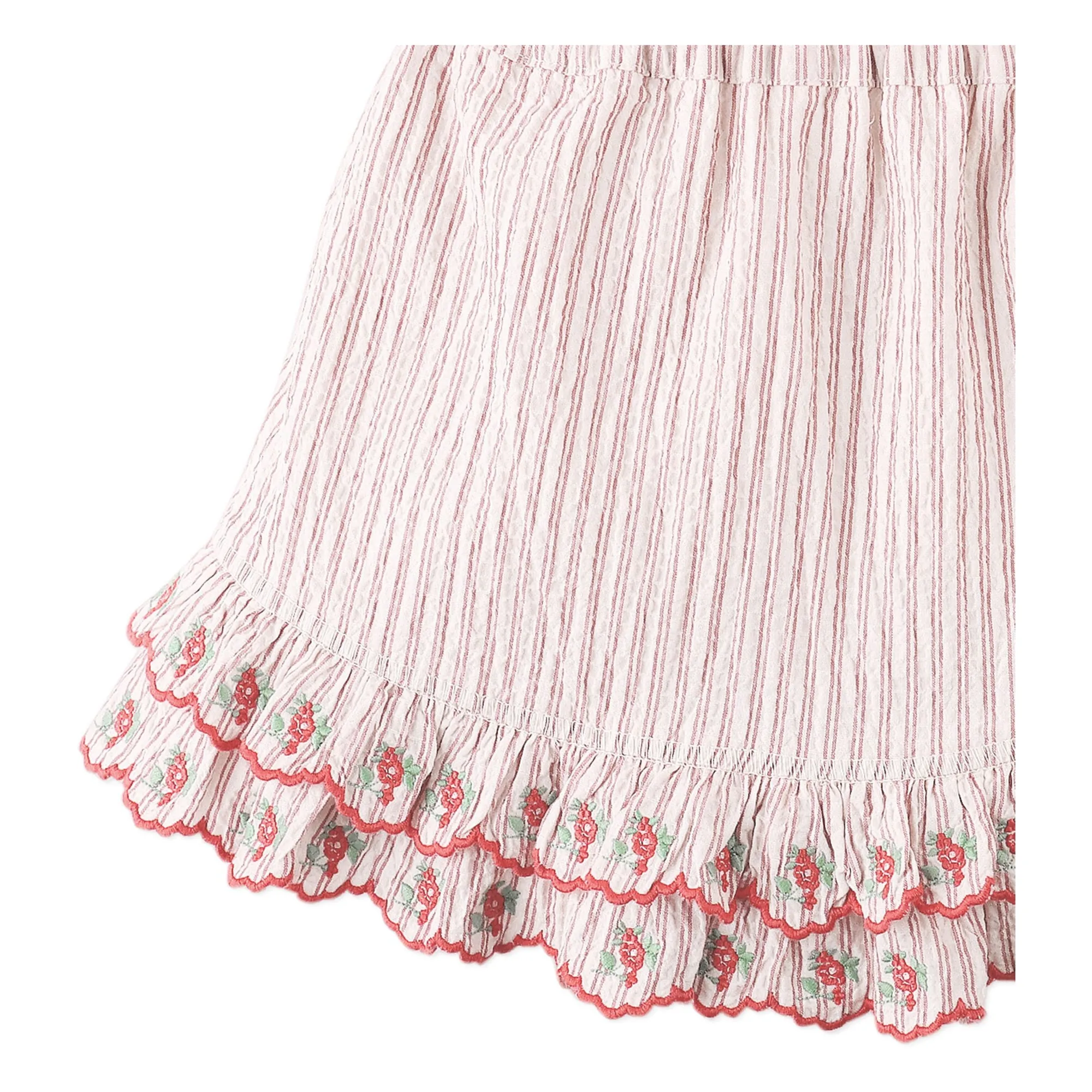 Jupe Short Remi Brodée | Rouge- Image produit n°2