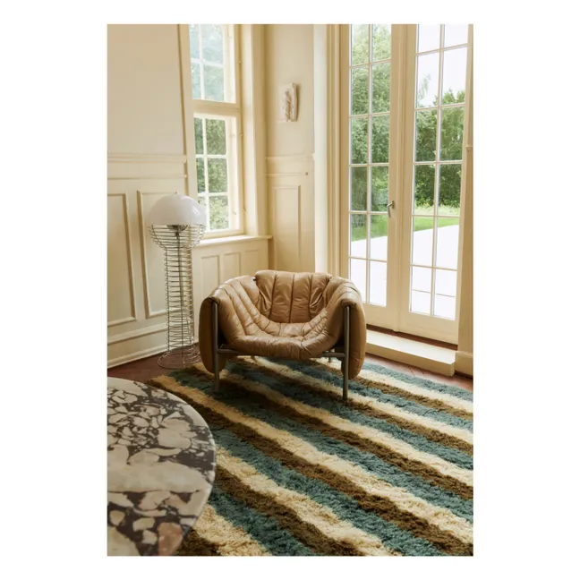 Tapis en laine Arable Land, Evelina Kroon | Bleu