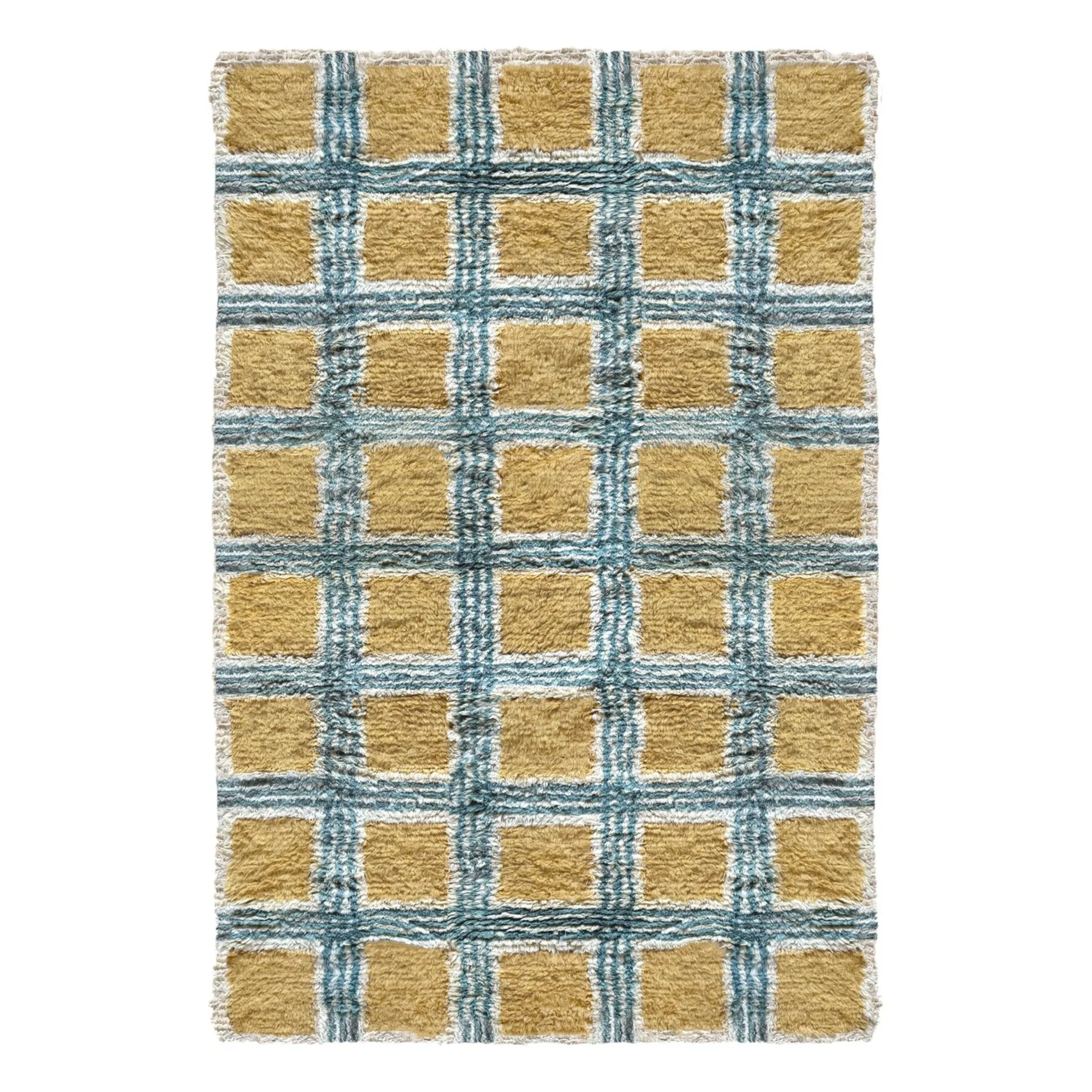 Layered Mustard Wool Rug Pergola, Evelina Kroon