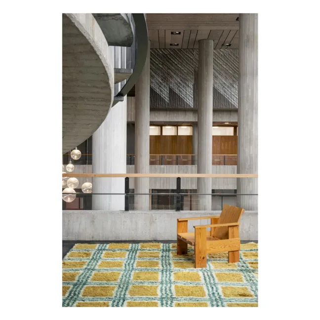 Tapis en laine Pergola, Evelina Kroon | Jaune moutarde